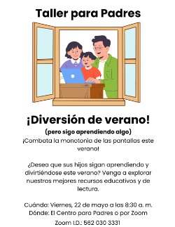 Summer Fun flyer - Spanish